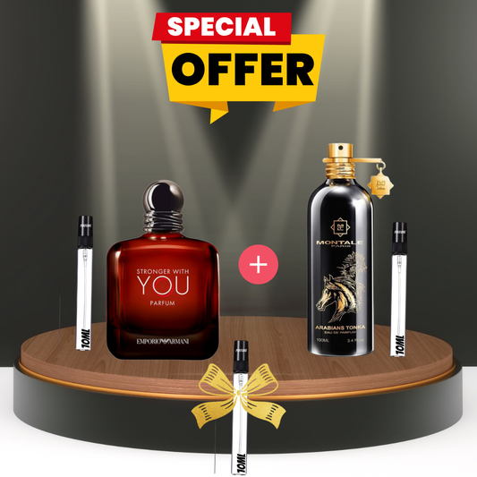 PACK: you parfum10ml + arabian tonka 10ml + 10ml gatuit