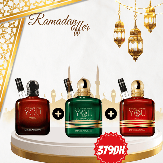 Pack : Sandalwood 10ml  + tobaco 10ml  + you parfum 10ml